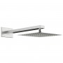 Верхняя душевая лейка Devit Flow D113000000120BN-1, 250x250 мм с кронштейном, brushed nickel