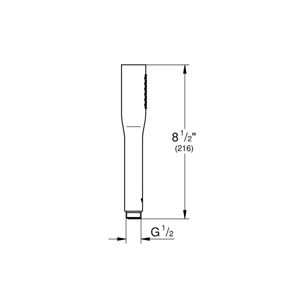 Ручной душ Grohe Euphoria Cosmopolitan Stick 22126KF0 1 режим струи, черный