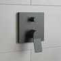 Смеситель скрытого монтажа для ванны Hansgrohe Vivenis 75415340 хром черный матовый