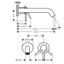 Смеситель скрытого монтажа Hansgrohe Tecturis S 73351000 наружная часть, хром