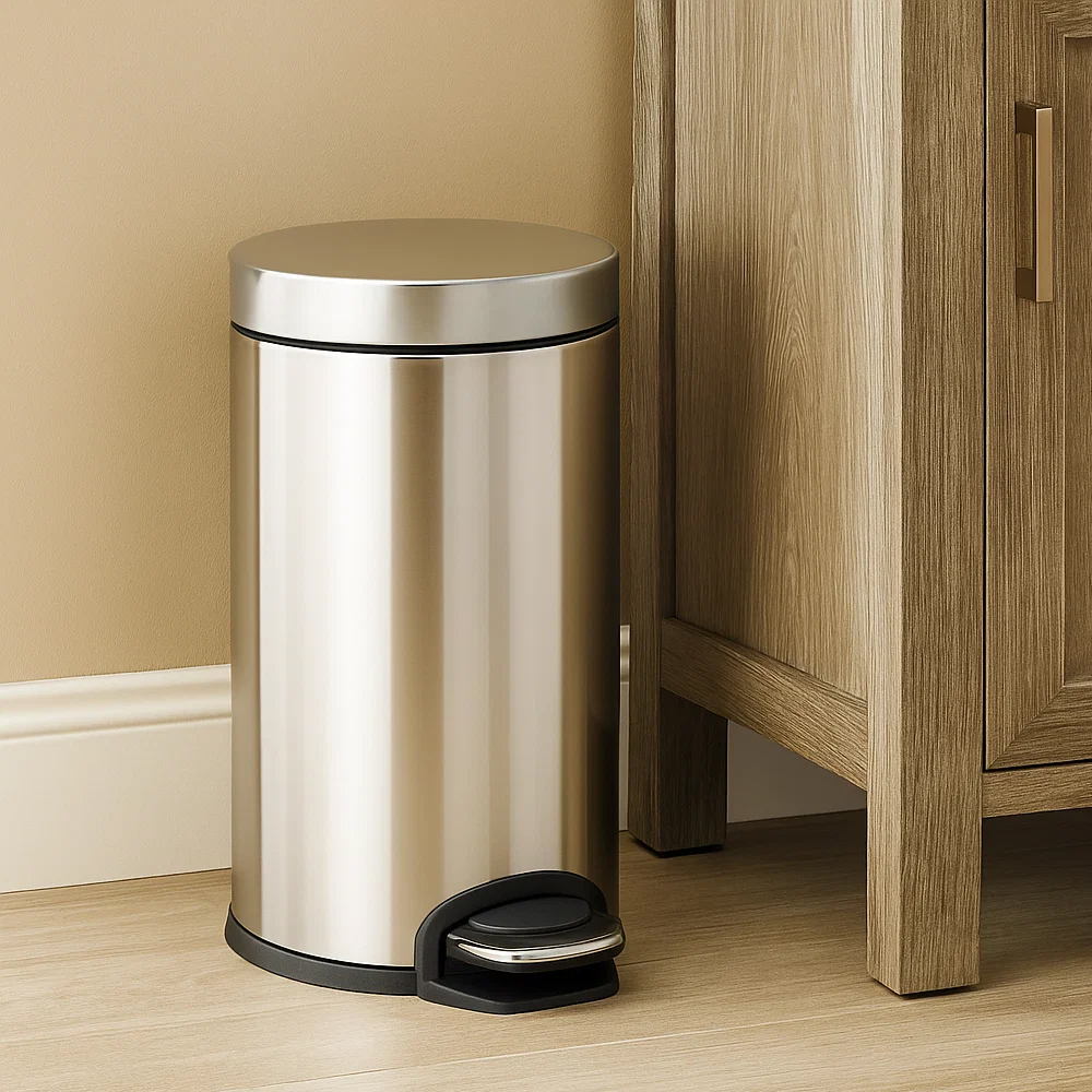 Ведро для мусора Hansgrohe AddStoris 41775670 3 л с педалью, черный матовый