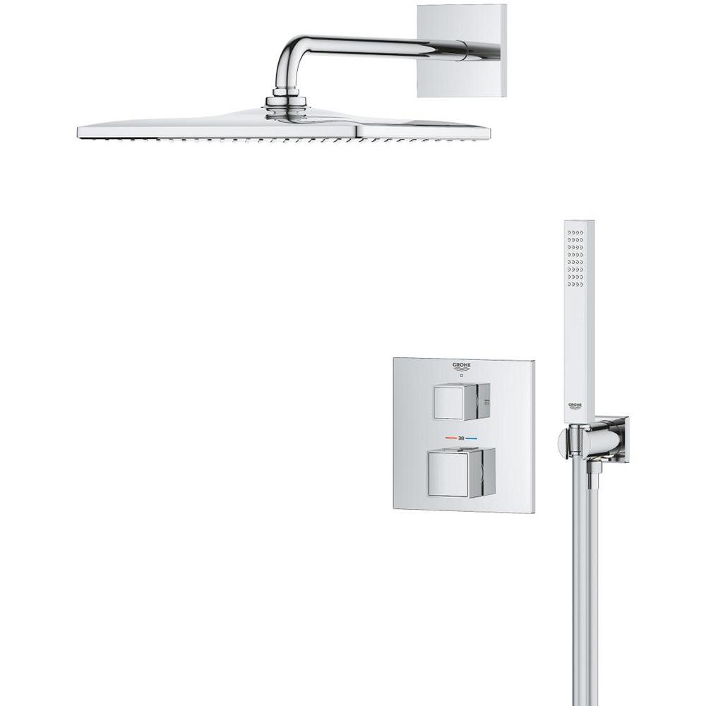 Душевая система скрытого монтажа с термостатом Grohe Grohtherm Cube 34868000