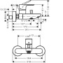Смеситель для ванны Hansgrohe Rebris S 72440000 хром