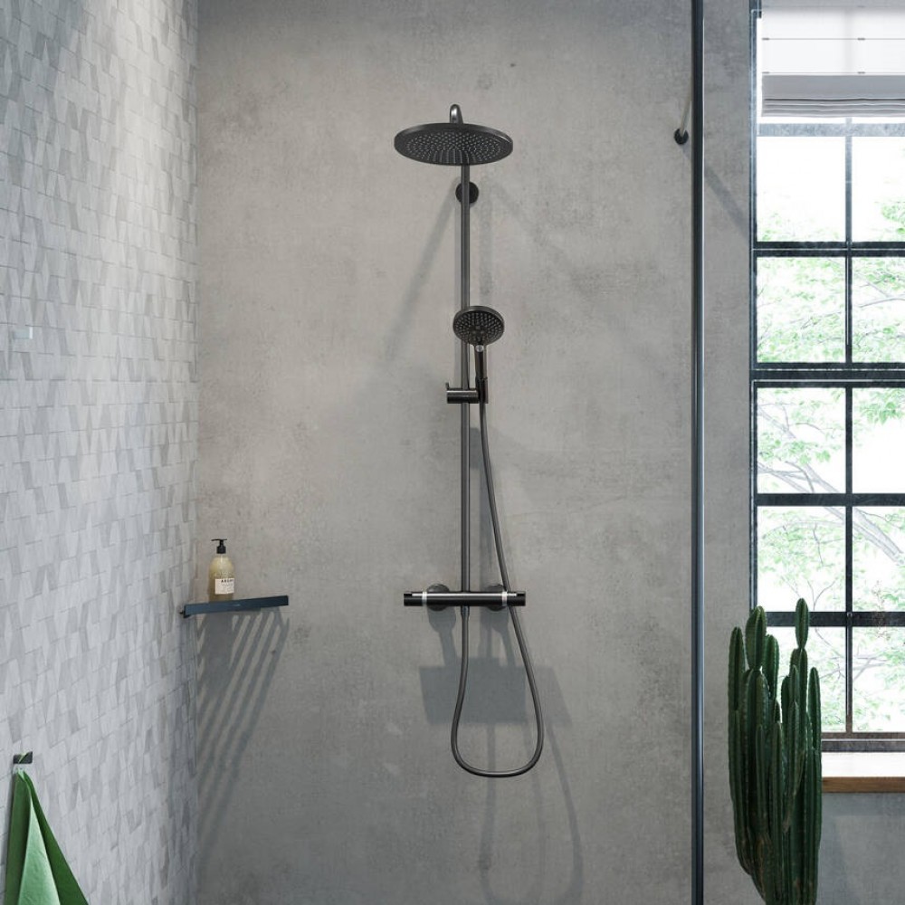 Крючок Hansgrohe AddStoris 41742670 одинарный черный матовый