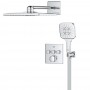 Душевая система скрытого монтажа на 3 выхода с термостатом  Grohe Grohtherm SmartControl 34864000