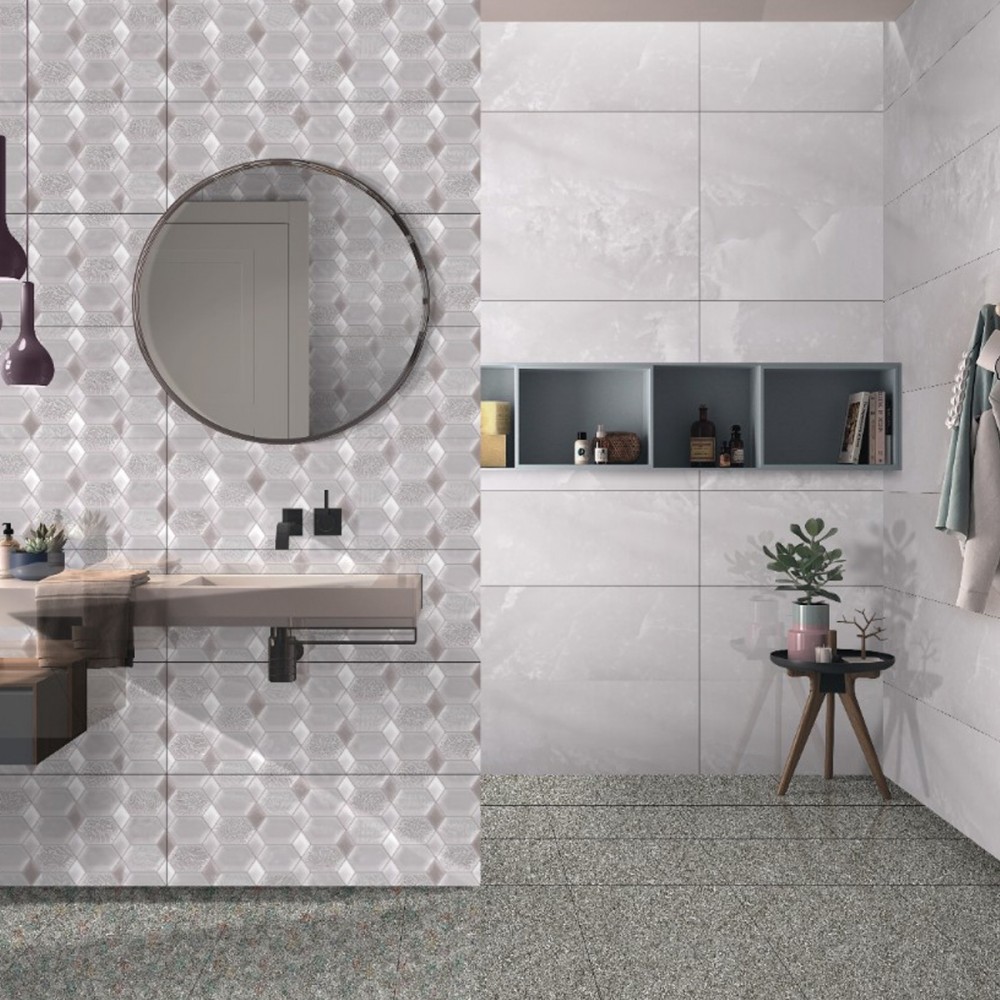 Плитка Ceramica Deseo Violeta Silver 30х90 см