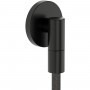 Шланговое подключение Hansgrohe FixFit Fine S 28882340 с обратным клапаном, черный хром брашированный