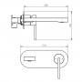 Смеситель для раковины Devit Laguna 8411X110 хром