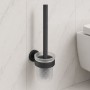 Щетка для унитаза с держателем Devit Flow DFL21010501MB, подвесная, цвет — матовый чёрный
