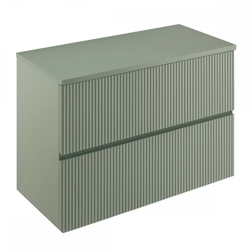 Тумба Royo Vora 131769 80 см подвесная со столешницей 131452 mineral green (зеленый)