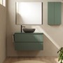 Тумба Royo Vora 131769 80 см подвесная со столешницей 131452 mineral green (зеленый)