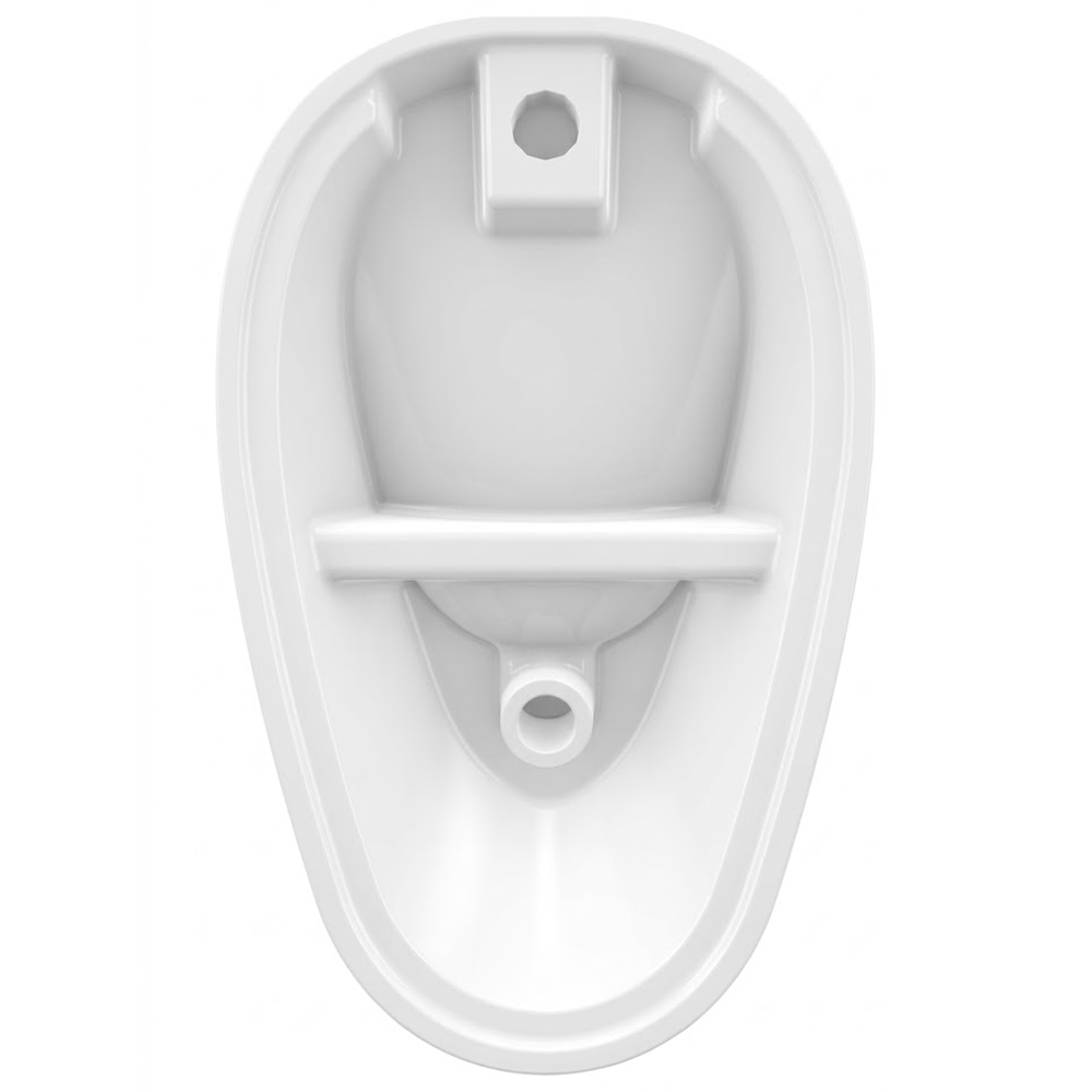 Писуар подвесной Creavit Tappa TP635-00CB00E-0000 подвод воды сверху белый глянец