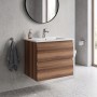 Тумба Creavit Alinda AD0060.10.VV 60 см с раковиной SU, Walnut (грецкий орех)