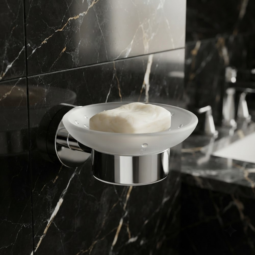 Мыльница Devit Flow DFL21010301C с держателем, цвет — хром