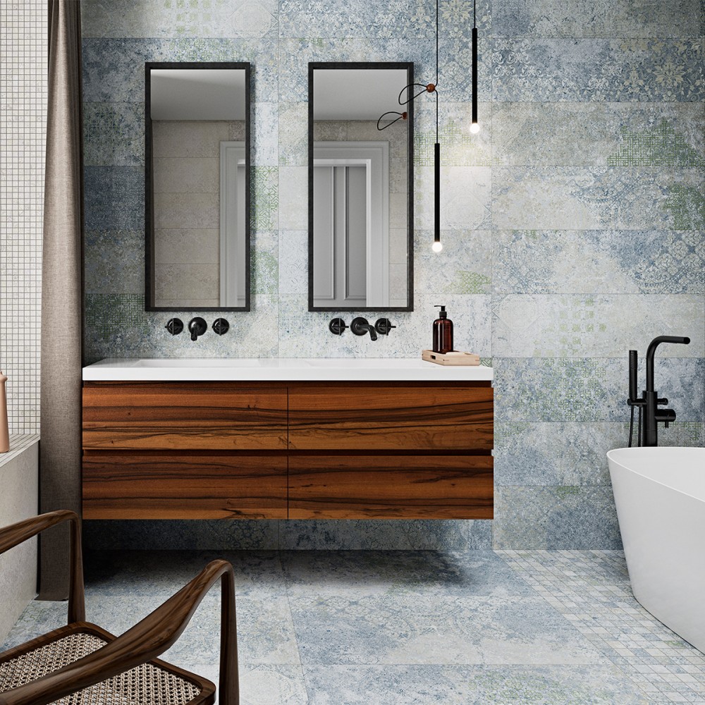 Керамогранит Aparici Bohemian Blue Natural 50х100 см