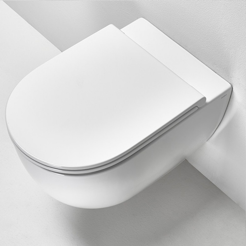 Унитаз подвесной Simas Trevi TR18/F85 /TR004 безободковый с сиденьем Soft Close белый матовый