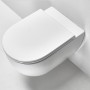 Унитаз подвесной Simas Trevi TR18/F85 /TR004 безободковый с сиденьем Soft Close белый матовый