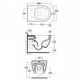 Унитаз подвесной Simas Trevi TR18/F85 /TR004 безободковый с сиденьем Soft Close белый матовый
