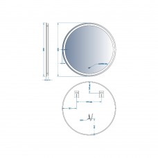 Зеркало Devit AllRound 5501070 круглое с LED подсветкой и тачсенсором 678x678 мм Зеркало Devit AllRound 5501070 круглое с LED подсветкой и тачсенсором 678x678 мм