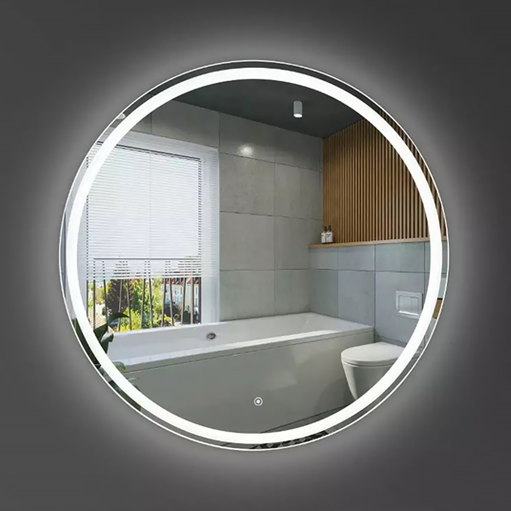 Зеркало Devit AllRound 5501070 круглое с LED подсветкой и тачсенсором 678x678 мм