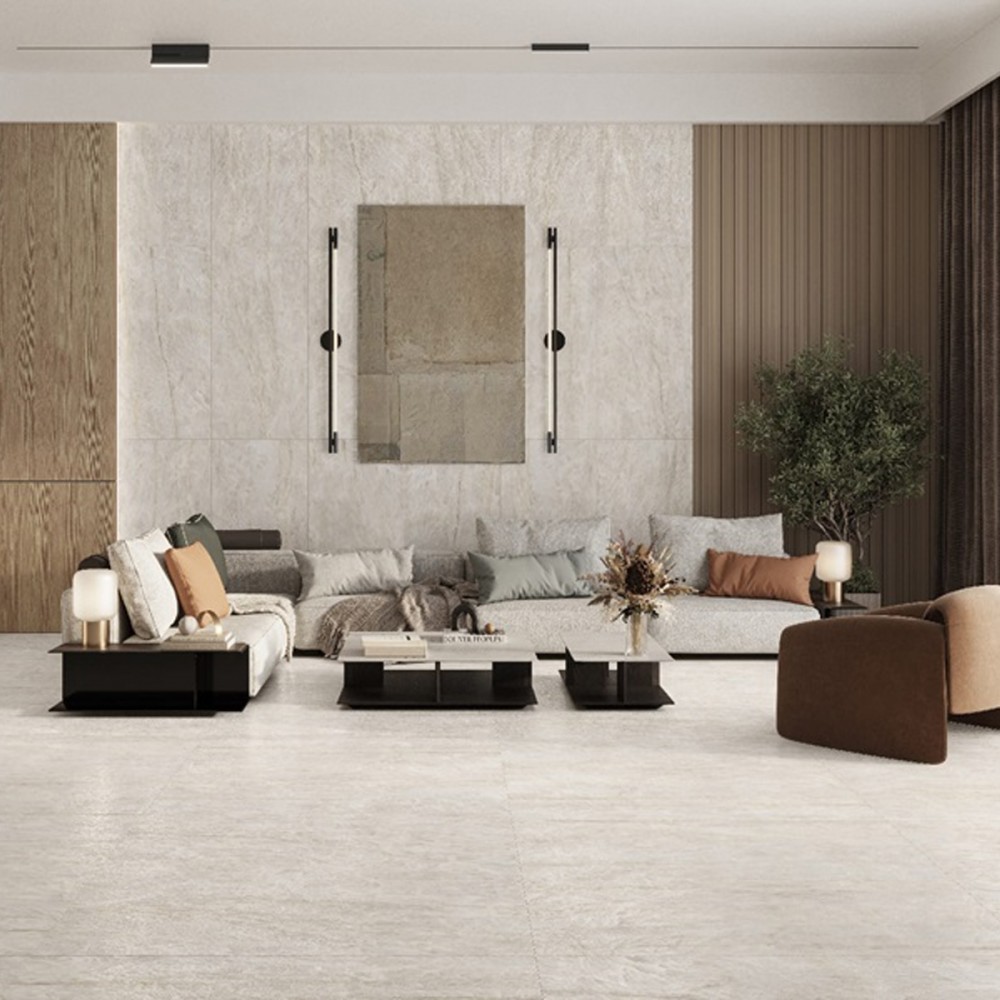 Керамогранит Almera Ceramica (Spain) Pris. Lab. Naica Crema 120x120 см