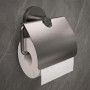 Держатель для туалетной бумаги с крышкой Devit Flow DFL40000618GM, цвет Gun Metal PVD