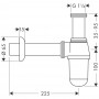 Сифон для раковины колбовый Hansgrohe 52053000 хром