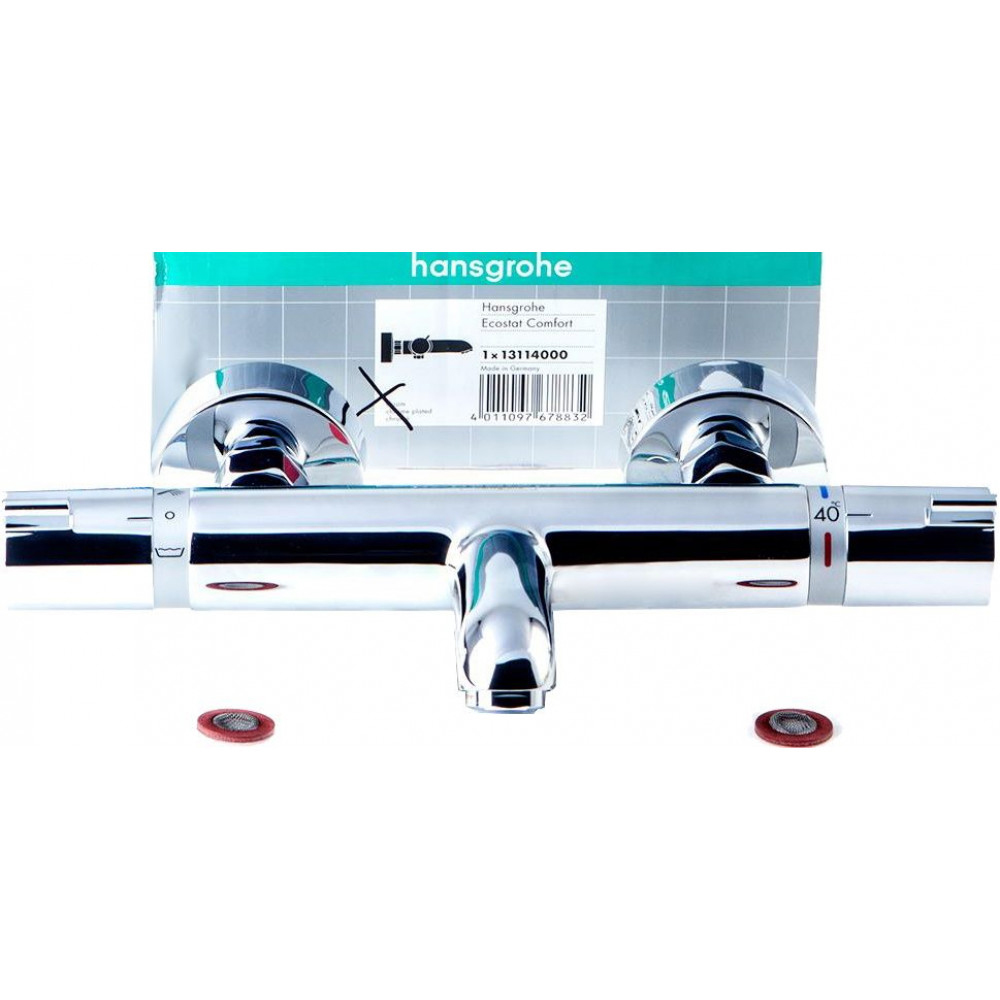 Смеситель для ванны Hansgrohe Ecostat 13114000 с термостатом хром