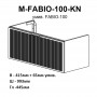 Тумба Аква Родос Fabio 30969 консольная белый мат с раковиной Fabio 100 см