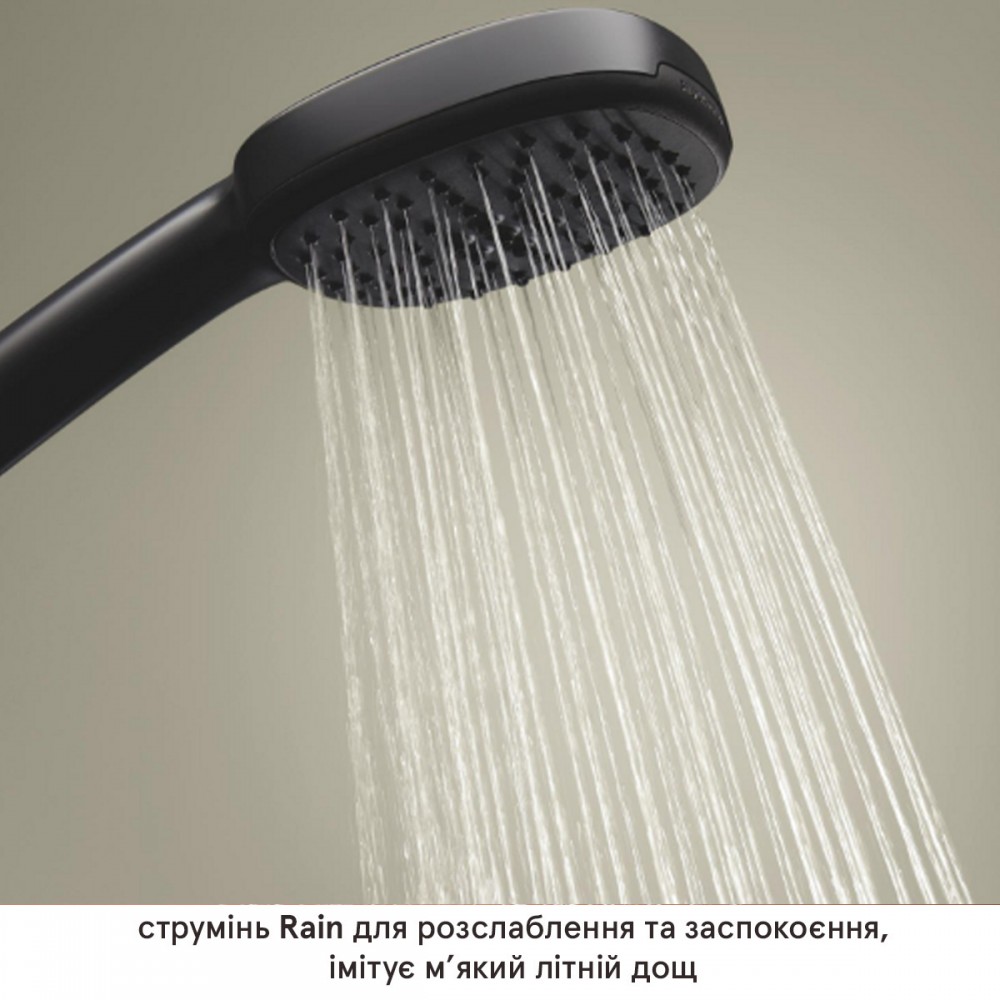 Смеситель для ванны Grohe Cubeo 1018142430 с душевым набором, черный матовый