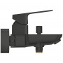 Смеситель для ванны Grohe Cubeo 1018142430 с душевым набором, черный матовый