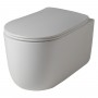 Унитаз подвесной Kerasan Nolita 5315 30 с крышкой S\C 5391 30 безободковый с турбоcмывом  noise clean, белый матовый