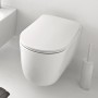 Унитаз подвесной Kerasan Nolita 5315 30 с крышкой S\C 5391 30 безободковый с турбоcмывом  noise clean, белый матовый