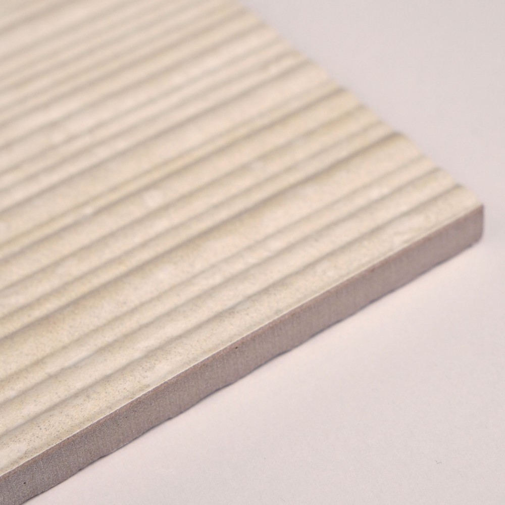 Керамогранит Italgraniti I Travertini TR01BAR Bianco Vein Cut Ribbed Sq. 60x120 см
