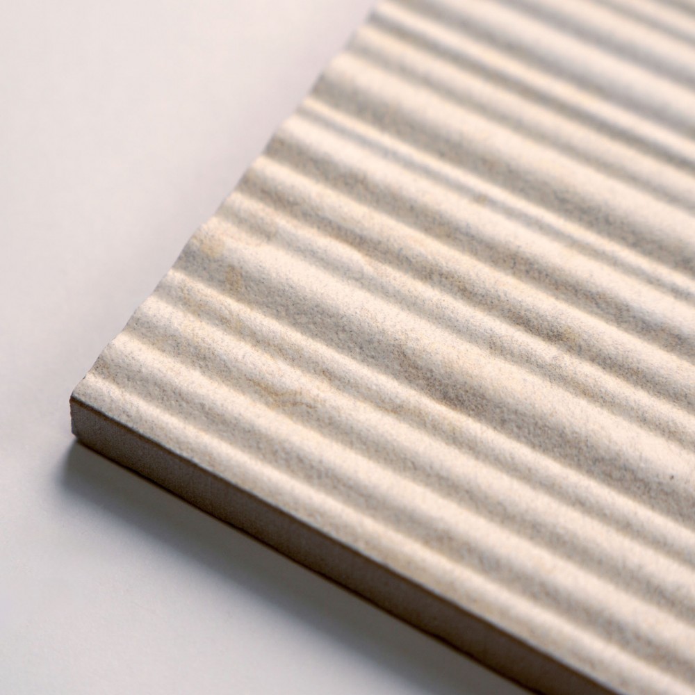 Керамогранит Italgraniti I Travertini TR01BAR Bianco Vein Cut Ribbed Sq. 60x120 см