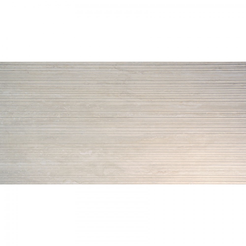 Керамогранит Italgraniti I Travertini TR01BAR Bianco Vein Cut Ribbed Sq. 60x120 см