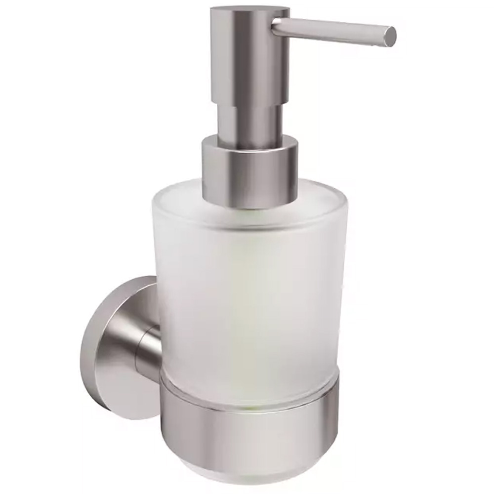 Дозатор для жидкого мыла с держателем Devit Flow DFL21010801BN, Brushed Nickel PVD