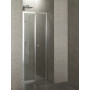 Двері EGER bifold 80*195, профіль хром, скло прозоре 5 мм