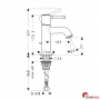 Змішувач для раковини Hansgrohe Talis Classic 14111000