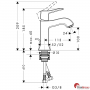 Смеситель для раковины Hansgrohe Metris Classic 31075000
