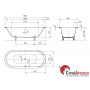 Сталева ванна Kaldewei Classic Duo 291200010001 OVAL Mod.111