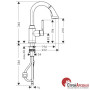 Змішувач для кухні Hansgrohe Talis Classic 14864000