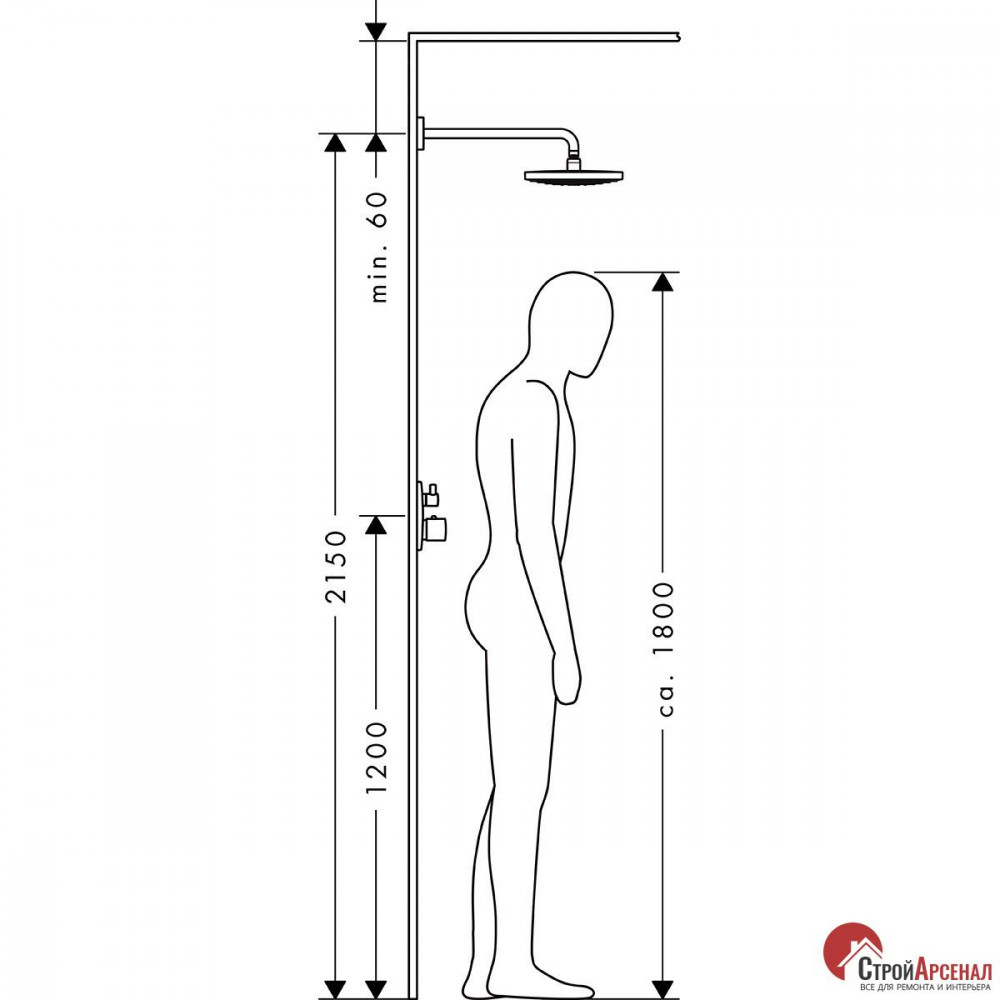 Верхний душ Hansgrohe Raindance Select S 26466400