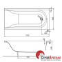 Акрилова ванна Kolo Mirra XWP3370 170х80 Акрилова ванна Kolo Mirra XWP3370 170х80