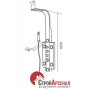 Душевая панель AM.PM Tender W45P-1-163S