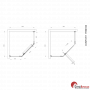 Душевая кабина Devit Comfort FEN0123 пятиугольная 90х90 см