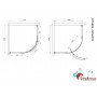 Душова кабіна Devit Comfort FEN1223 1/4 кола 100х100 см