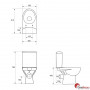 Компакт Cersanit Parva 011 3/6л + кришка дюропластова lift