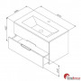 Меблі для ванної кімнати AM.PM Spirit M70-FUX0802-WC0802-38