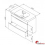 Тумба для раковини AM.PM M80-FHX0802-WC0802-38